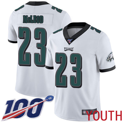 Youth Philadelphia Eagles #23 Rodney McLeod White Vapor Untouchable NFL Jersey Limited Player Season->youth nfl jersey->Youth Jersey